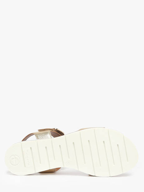 Sandalen Uit Leder Tamaris Goud accessoires 44 ander zicht 4