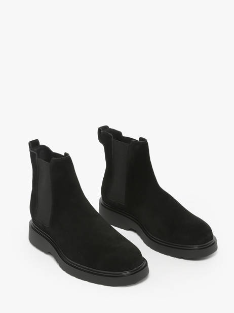 Sneakers Uit Leder Calvin klein jeans Zwart men YM01372 ander zicht 2