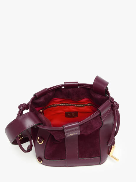 Bucket Bag S Elles Leder Lancel Rood elles A13359 ander zicht 3