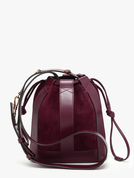 Bucket Bag S Elles Leder Lancel Rood elles A13359 ander zicht 4