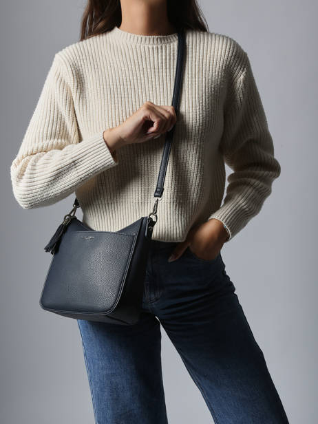 Cross Body Tas Grained Miniprix Blauw grained F8575 ander zicht 1