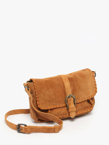 Cross Body Tas Jenny Leder Pieces Bruin jenny 17160093 ander zicht 2