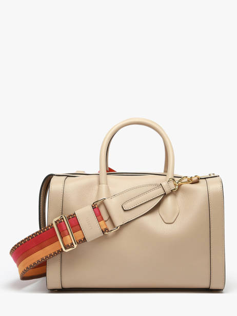 Bowlingtas M Bcbg Leder Lancel Beige bcbg A13690 ander zicht 4