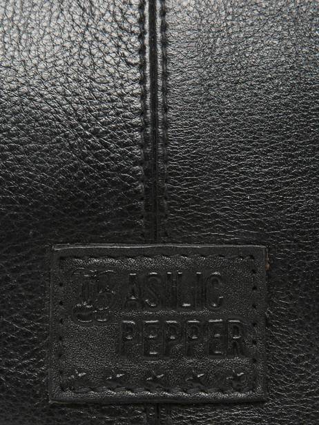 Handtassen Dakota Eyelet Leder Basilic pepper Zwart dakota eyelet BDAE22 ander zicht 5