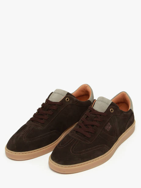 Sneakers Quadra Uit Leder Redskins Bruin men QUADRA ander zicht 1