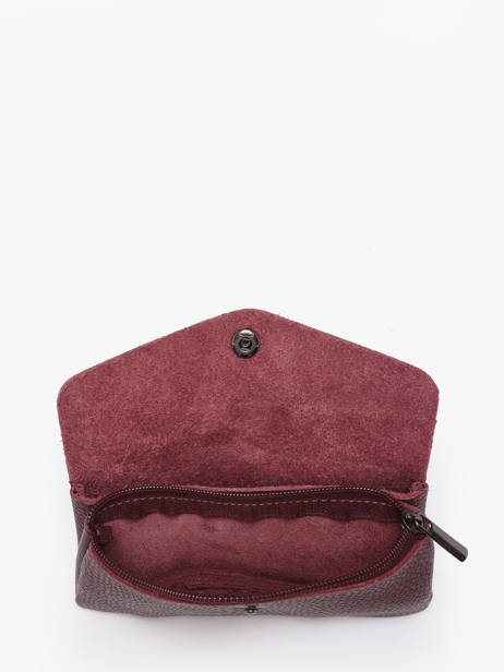 Portemonnee Leder Milano Rood caviar CA23113 ander zicht 1