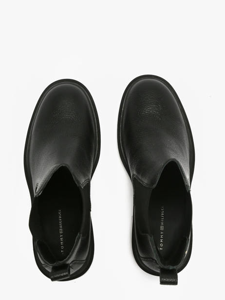 Chelsea Boots Met Hak Uit Leder Tommy hilfiger Zwart women 8774BDS ander zicht 3