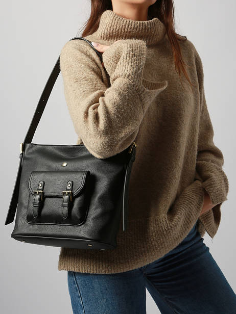 Schoudertas Ronda Hexagona Zwart ronda 3880232 ander zicht 1