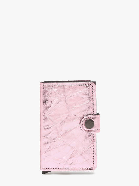 Kaarthouder Mini Wallet Crunch Leder Secrid Roze crunch MCR