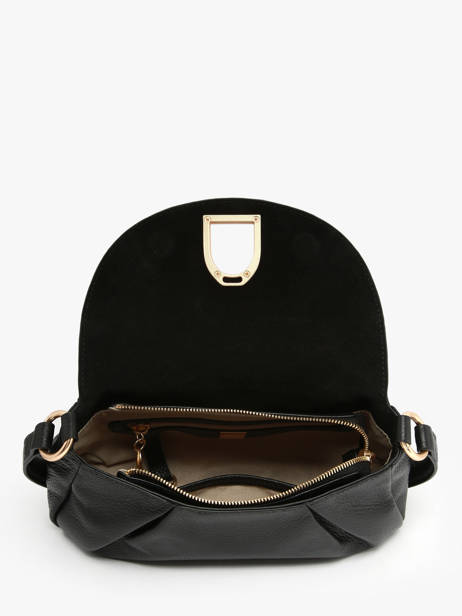 Cross Body Tas /schoudertas Shadow Leder Etrier Zwart shadow ESHA163S ander zicht 4