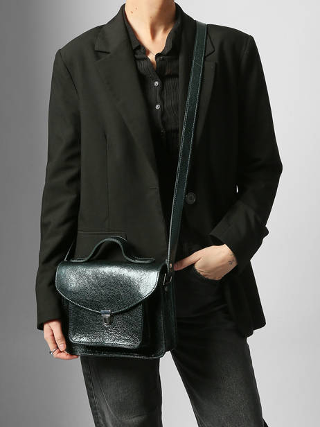 Cross Body Tas Melle George Minuit Leder Paul marius Groen minuit GEORGMIN ander zicht 1