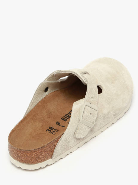 Slippers Uit Leder Birkenstock Wit women 1031662 ander zicht 2