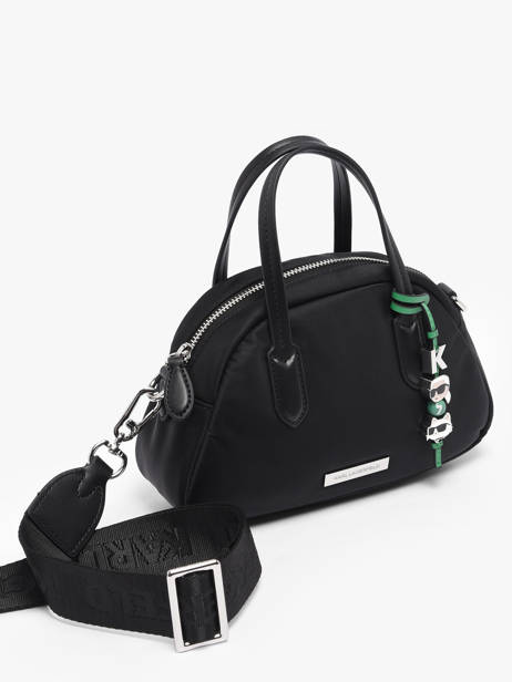 Handtas K Ikon Gerecycleerd Polyester Karl lagerfeld Zwart k ikon B1W30016 ander zicht 2