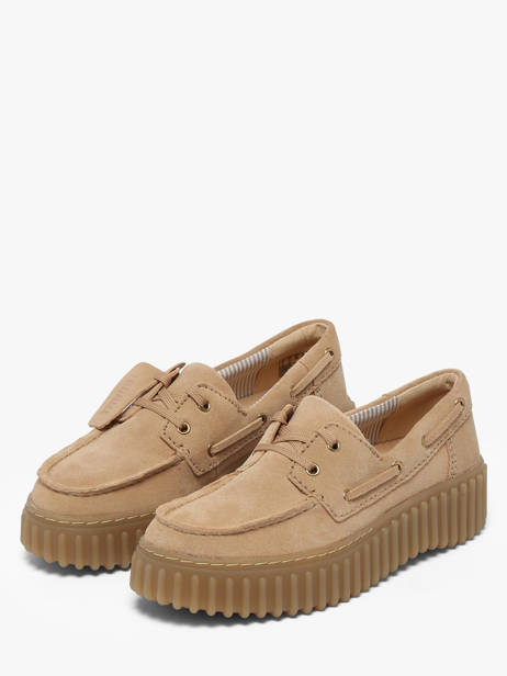 Bootschoenen Met Platformzool Uit Leder Clarks Beige women 26186301 ander zicht 1