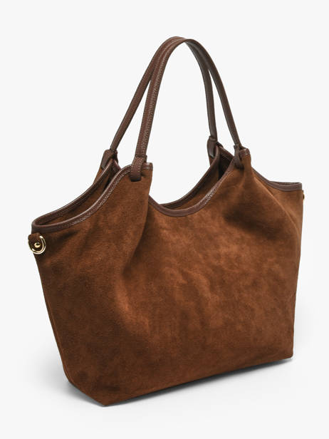 Schoudertas Velvet Caviar Leder Milano Bruin velvet caviar VC241110 ander zicht 2