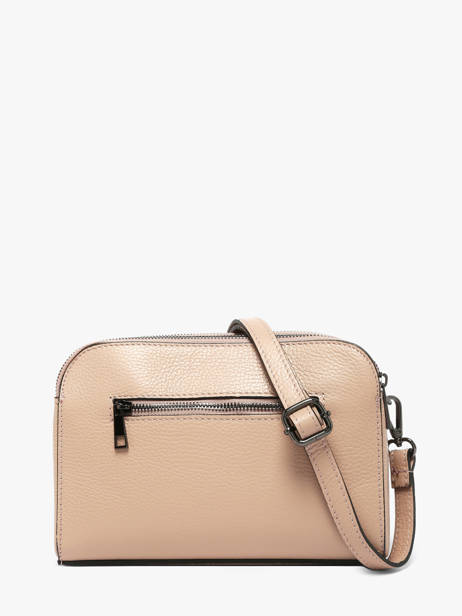 Cross Body Tas Caviar Leder Milano Beige caviar CA21101 ander zicht 4