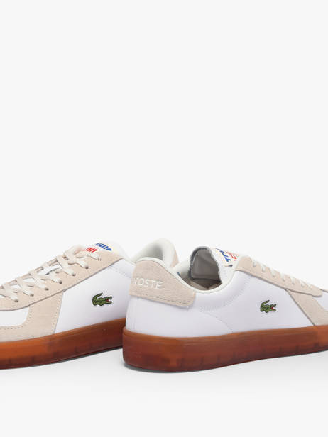 Sneakers Uit Leder Lacoste Beige men 1SMA0077 ander zicht 3