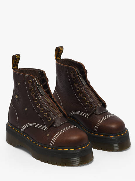 Boots Sinclair Flower Uit Leder Dr martens Bruin women 42818200 ander zicht 1