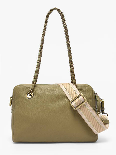 Schoudertas Vintage Leder Mila louise Beige vintage 3889C1 ander zicht 4