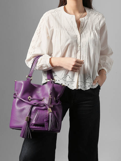 Bucket Bag M Premier Flirt Leder Lancel Violet premier flirt A10110 ander zicht 1