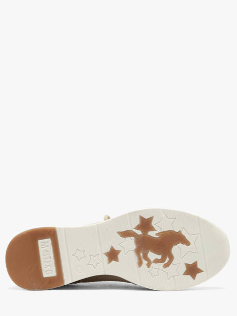 Sneakers Met Platformzool Mustang Beige women M0872001 ander zicht 4
