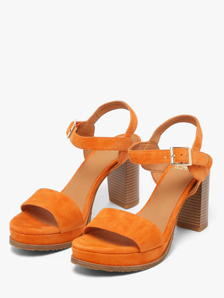 Sandalen Met Hak Jain Uit Leder Mam'zelle Oranje women CSG1H03 ander zicht 1