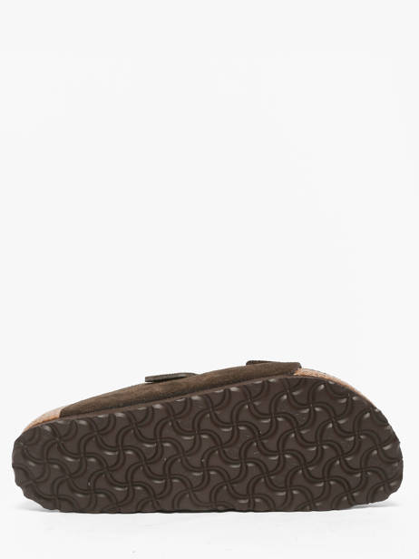 Slippers Arizona Uit Leder Birkenstock Bruin women 951313 ander zicht 4