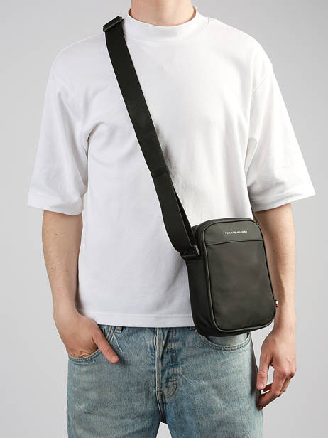 Cross Body Tas Tommy hilfiger Zwart th repreve AM14150 ander zicht 1