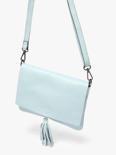 Cross Body Tas Caviar Leder Milano Blauw caviar CA22112 ander zicht 2