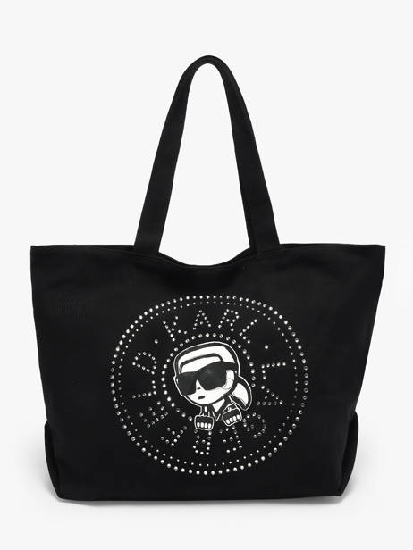 Schoudertas K Ikon Katoen Karl lagerfeld Zwart k ikon B2W50030