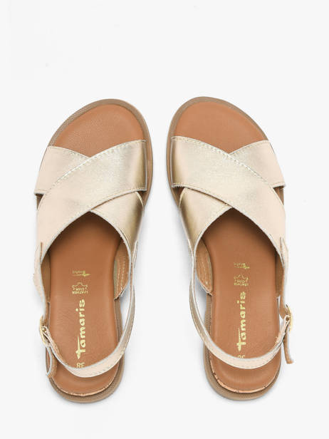 Sandalen Uit Leder Tamaris Goud women 44 ander zicht 3