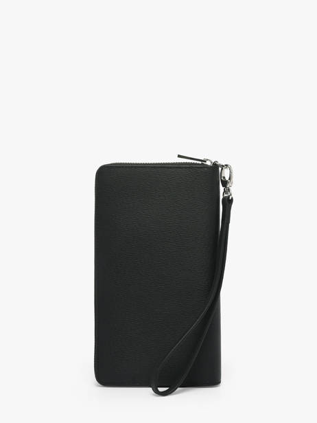 Herenpocket Iconic Leder Hugo boss Zwart iconic HLL521A ander zicht 2