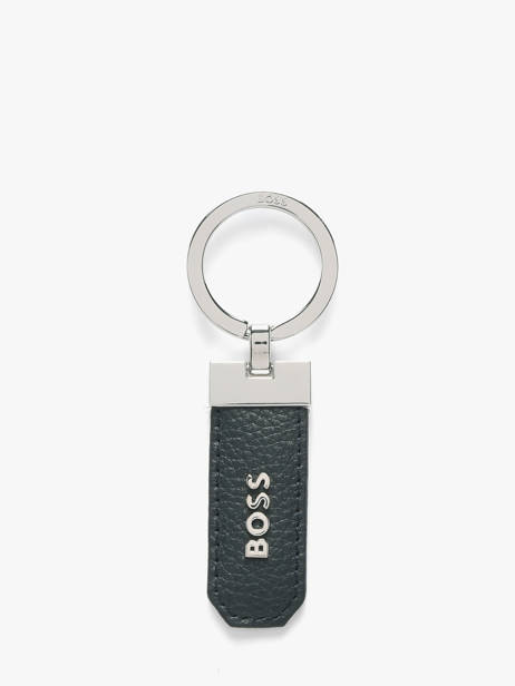 Sleutelhanger Grained Leder Hugo boss Blauw grained HAK416N
