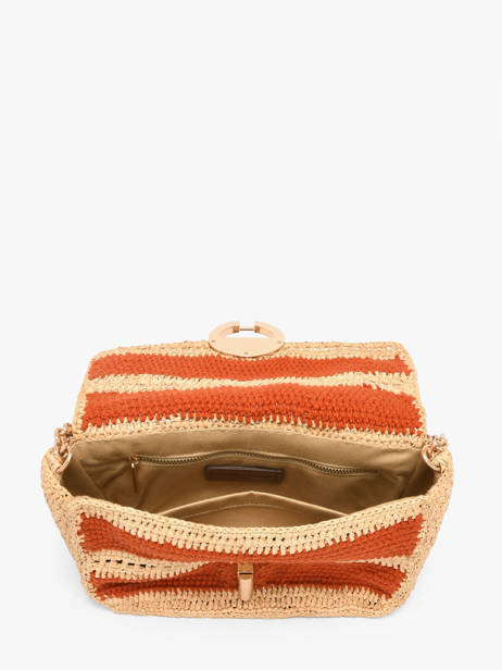 Cross Body Tas Moon Raphia Raphia Vanessa bruno Rood moon raphia 23V40533 ander zicht 3